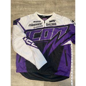 Icon Hooligan Spaztyk Street Jersey Jacket M Purp